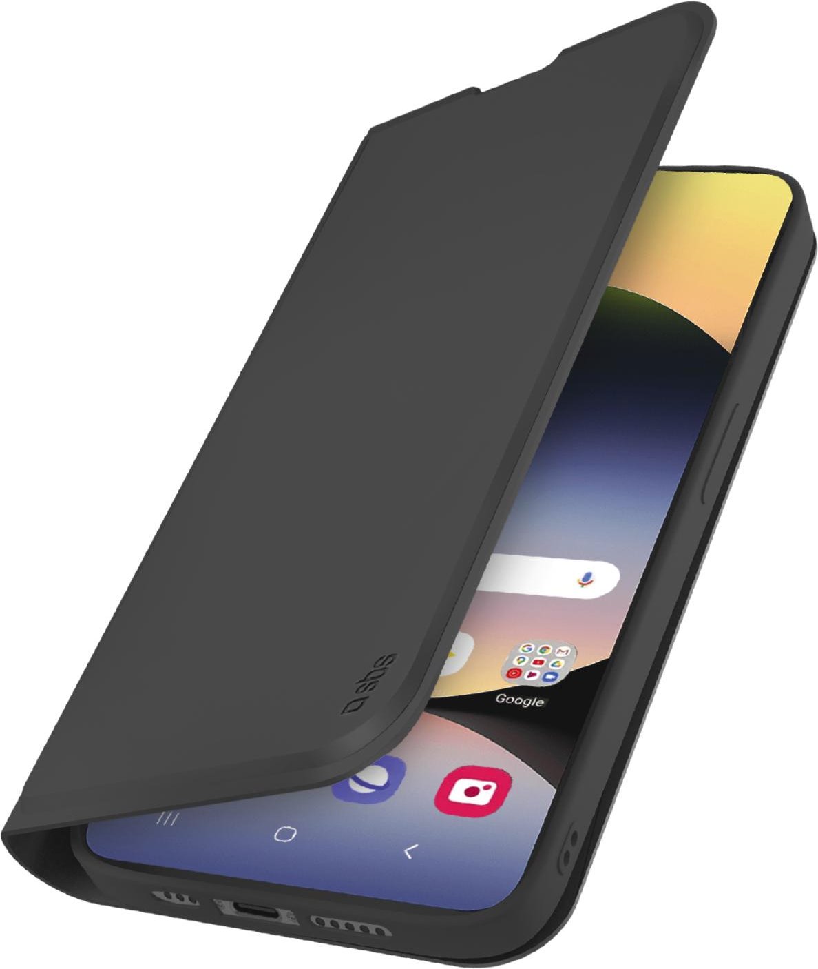 Klapphülle mit Ständer und Soft-Touch-Oberfläche für das Xiaomi Redmi Note 14 4G, Schwarz