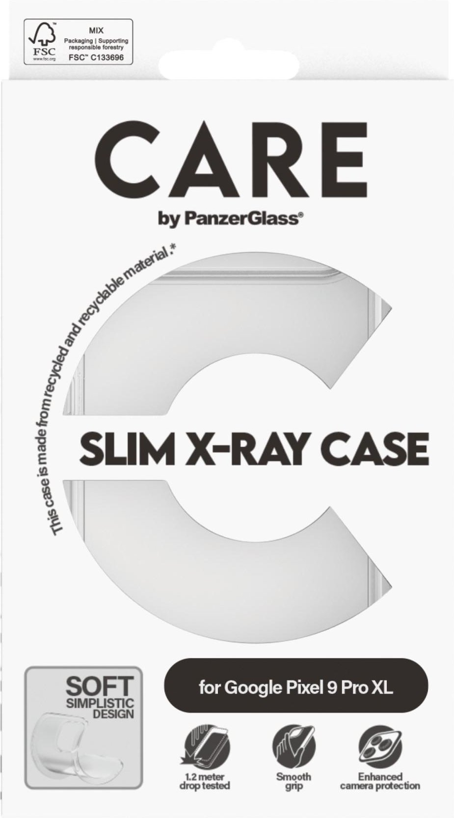 Thumbnail - Fashionable Case Transparent X-Ray Soft Basic Google Pixel 9 Pro XL