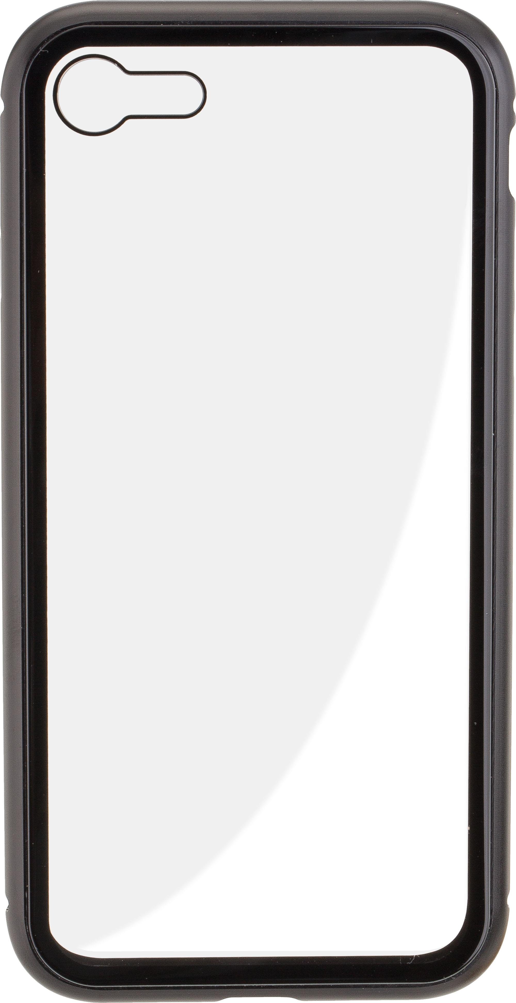 MAGNET COVER Duo Glas für Apple iPhone 7 / 8 / SE 2020 Black Handyhülle