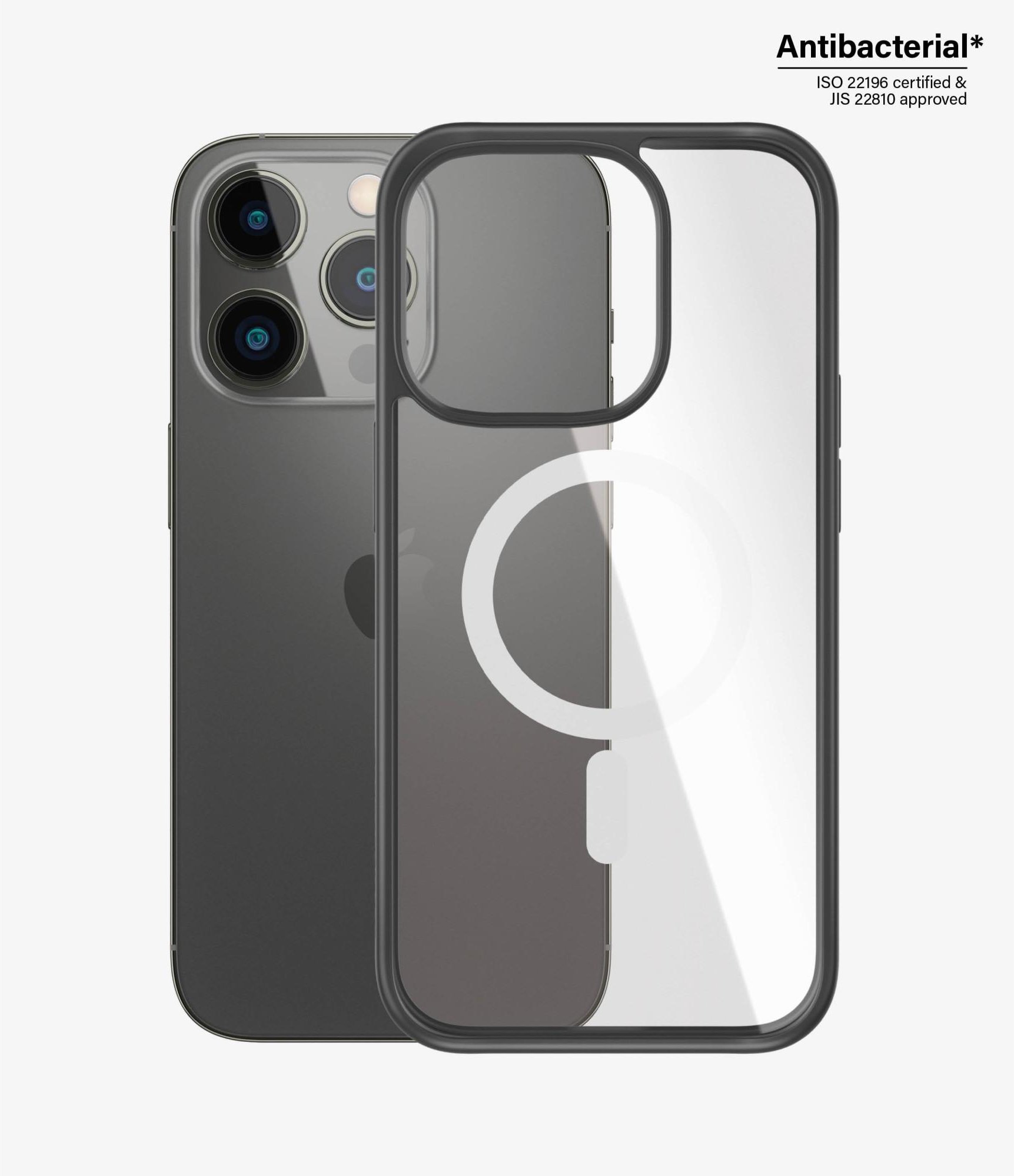 ClearCase MagSafe-kompatibel Apple iPhone 14 Pro | Schwarz / Transparent (0414) Handyhülle