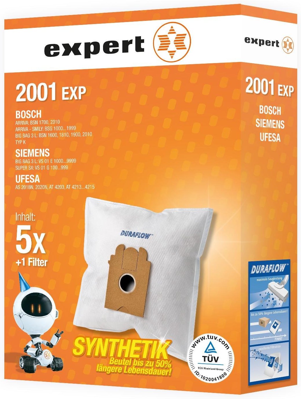 2001 EXP Staubsaugerbeutel