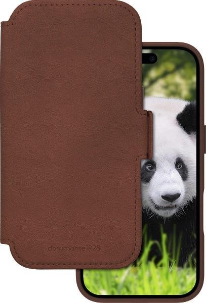 Lynge MS - iPhone 17 - Full-grain leather - Dark Tan Handyhülle