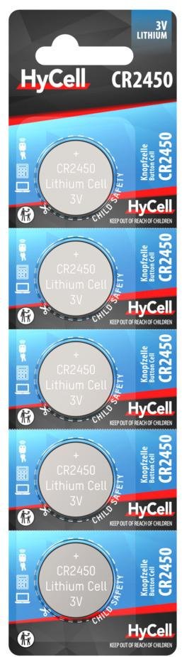 Lithium Knopfzelle CR2450 5er Blister (1516-0107)