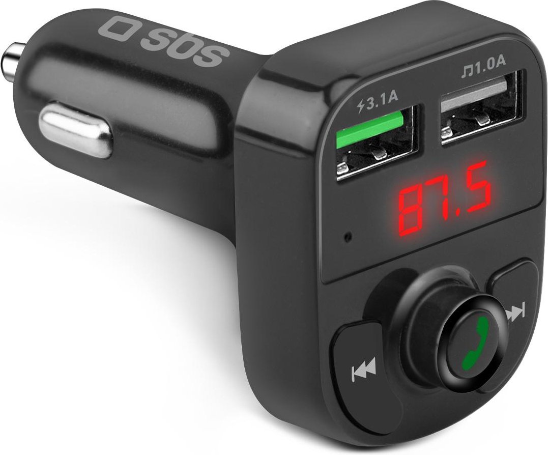 Thumbnail - 15-Watt-Autoladegerät mit drahtloser Verbindung, Schwarz