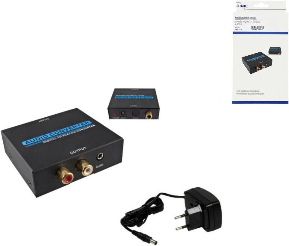 Digital/Analog Audiowandler konvertiert digitale in analoge Audiosignale