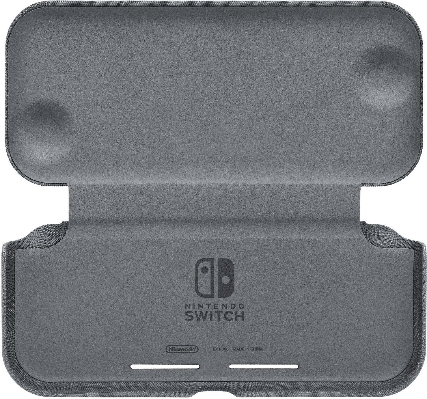Switch Lite Klapphülle & Schutzfolie grau Tasche