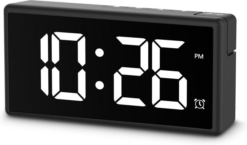 Digitaler Wecker "Ibiza", Multicolor-Display, mit USB-Ladefunktion, Schwarz (00222208)