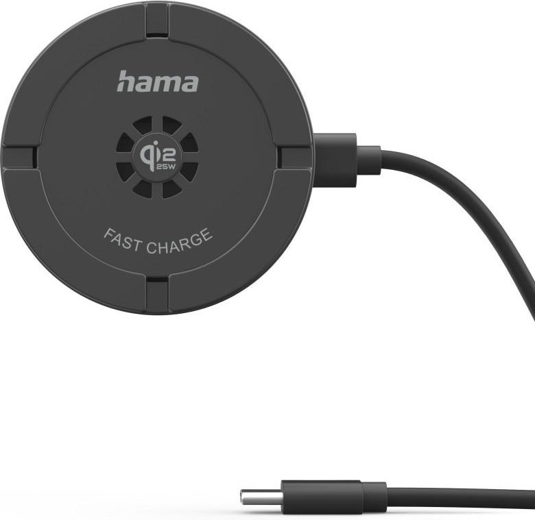 Kabelloses Qi2 25W-Ladegerät, induktives Ladepad, Schnellladen, 25 W, Schw. (00201756)