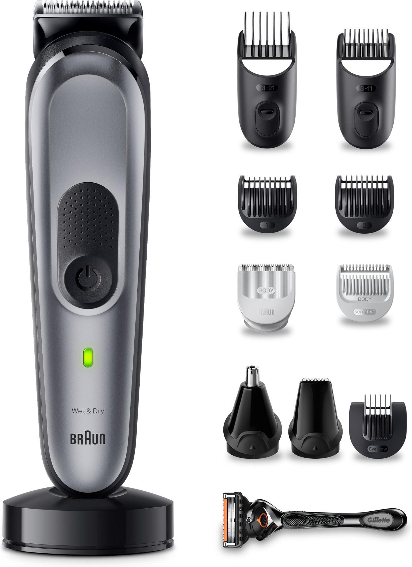 All-In-One Styling Set MGK7440, 11-in-1 Set für Bart, Haare, Bodygrooming Bartschneider