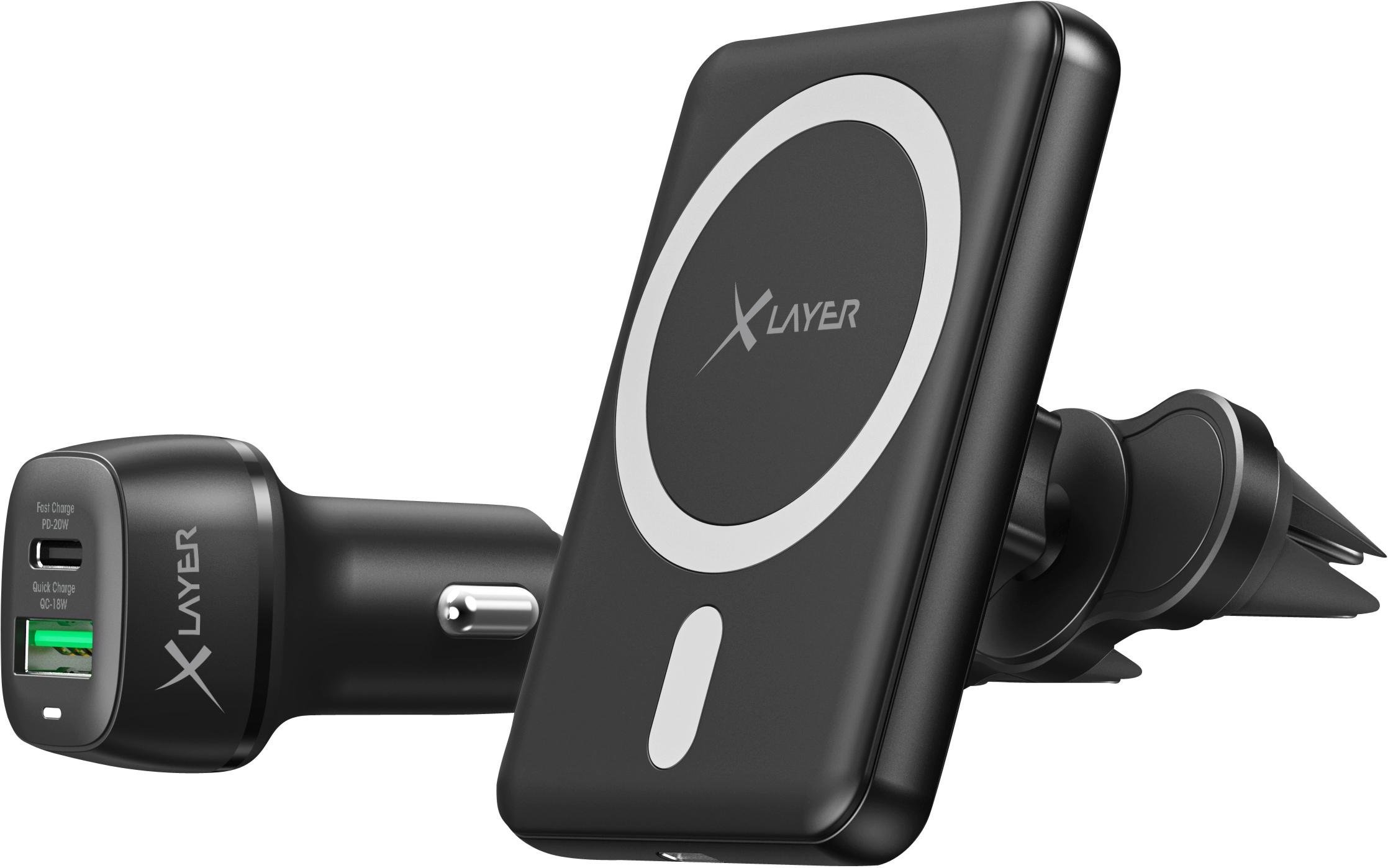 Thumbnail - MagFix Pro Wireless KFZ Starter Set magnetisch 15W schwarz