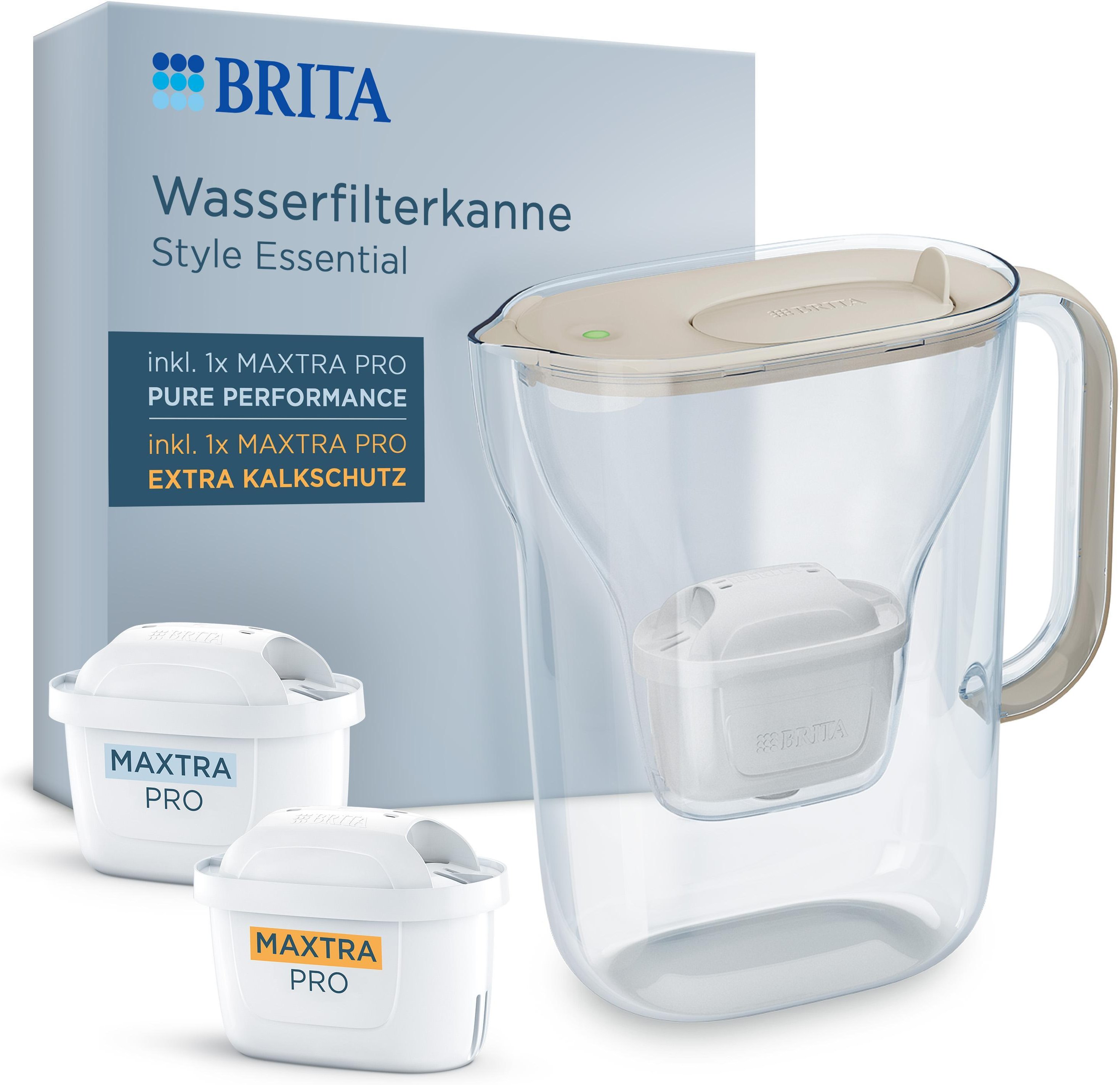 Style Essential sand + 2 Maxtra Pro Wasserfilter