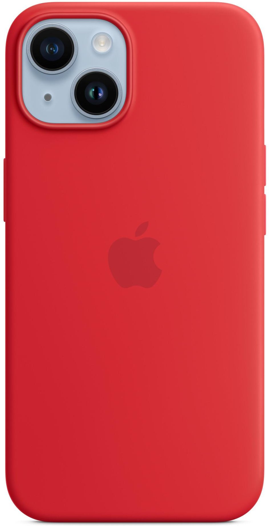 iPhone 14 Silikon Case mit MagSafe - (PRODUCT)RED Handyhülle