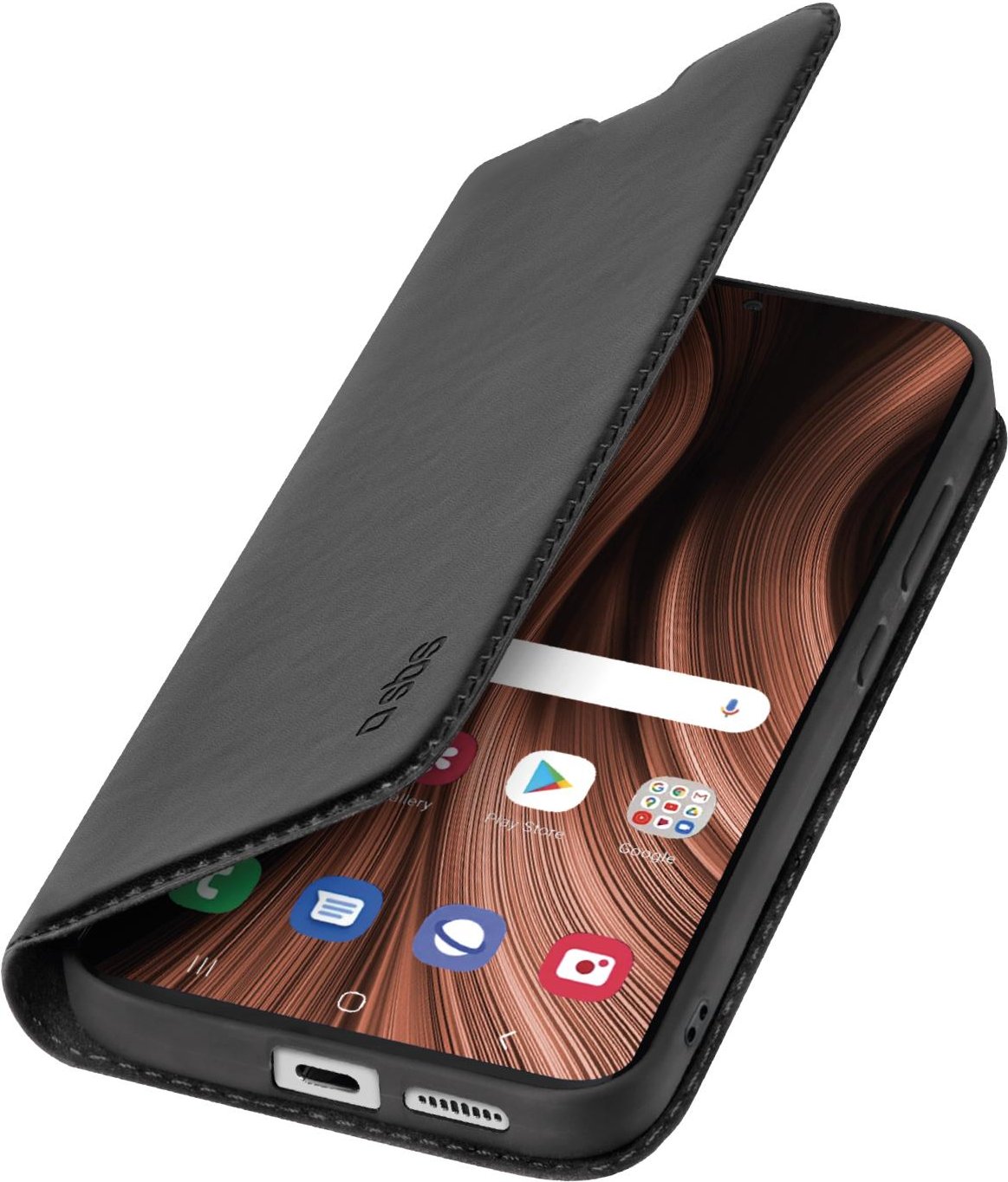 Bookcase Wallet Lite-Hülle für Xiaomi Redmi Note 13 4G, Schwarz