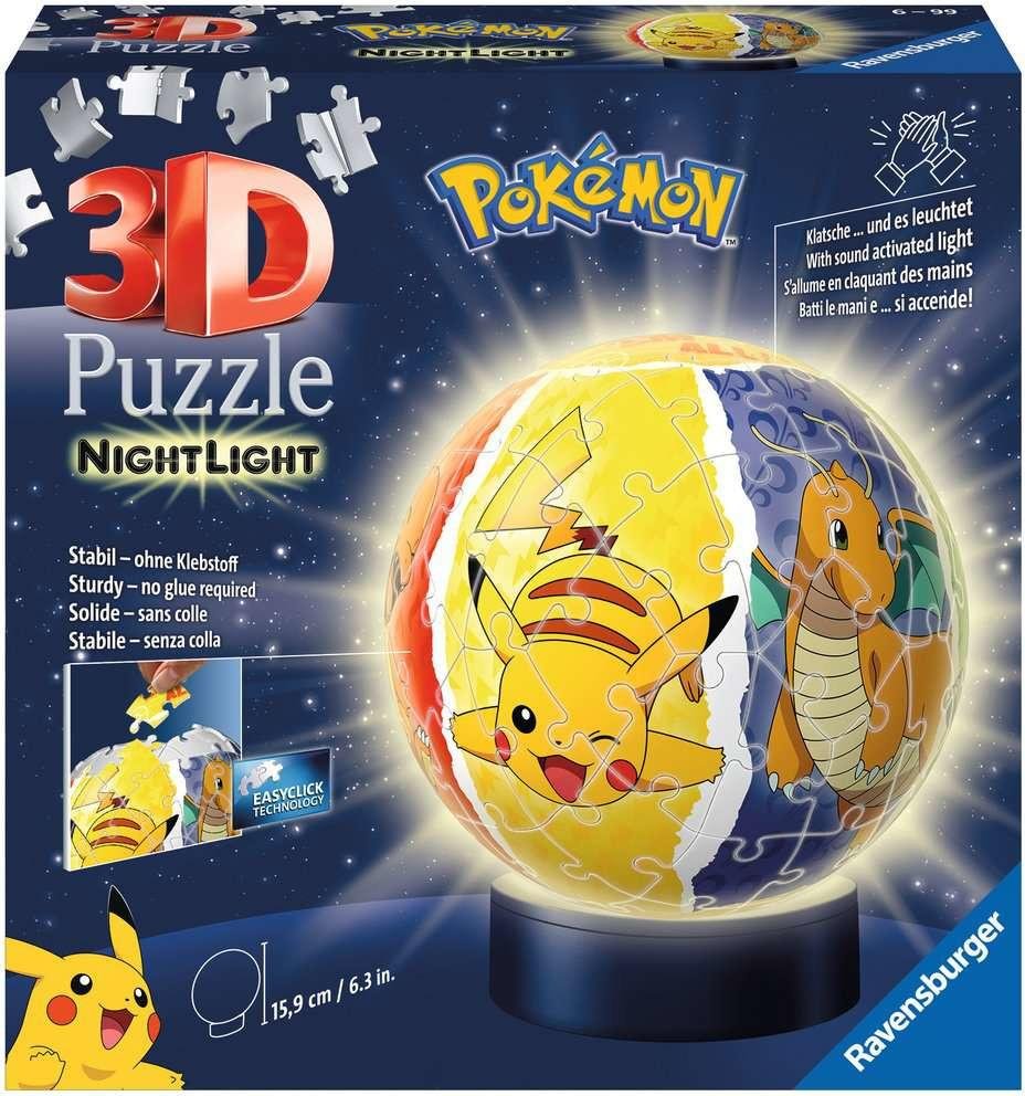 Puzzle Nachtlicht Pokémon - 3D/72Teile