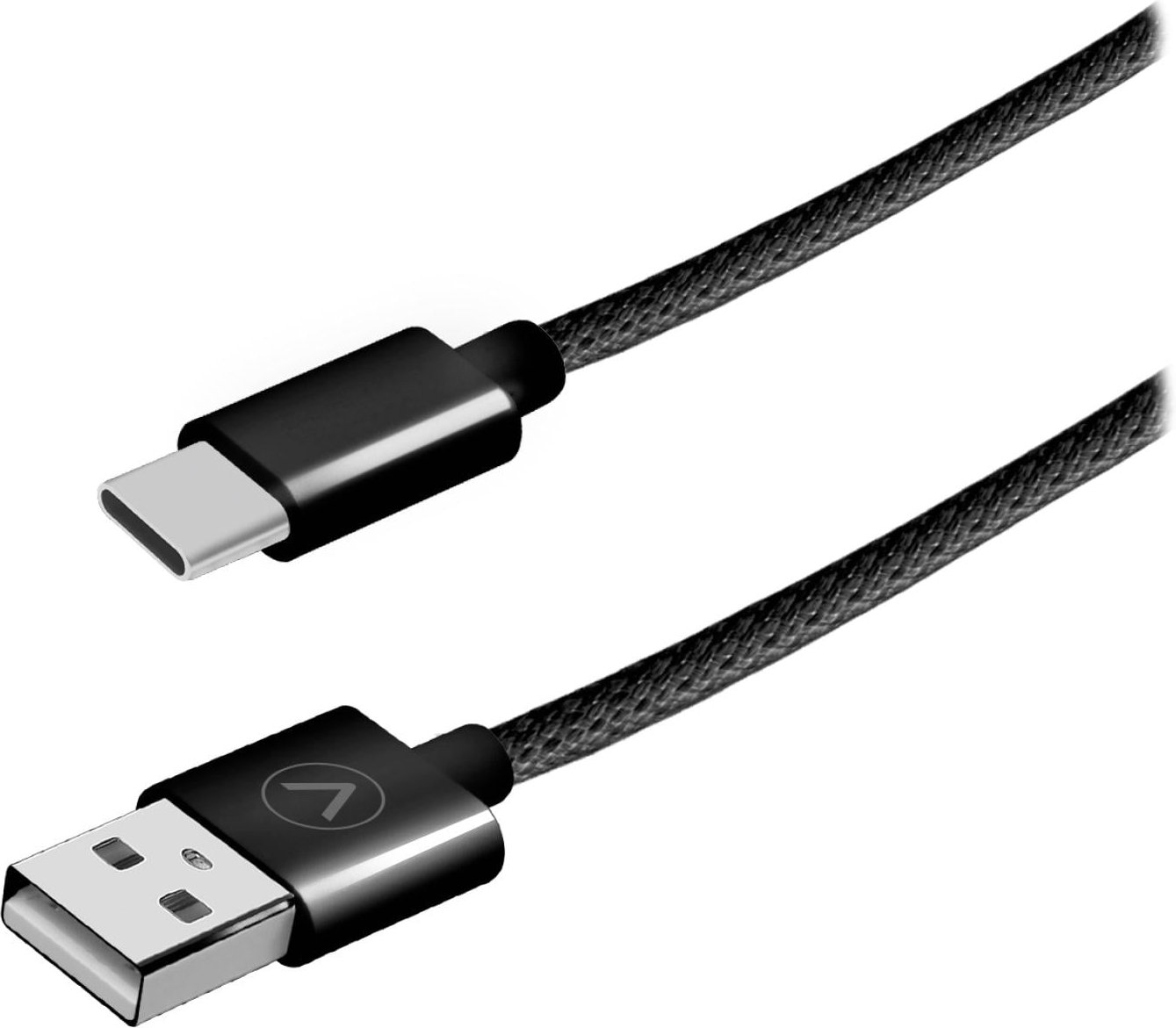 USB-A/USB-C-Kabel, 1,5m, schwarz
