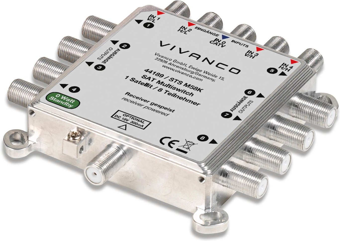 SAT Multischalter 5/8 digital, kompakt (44189)