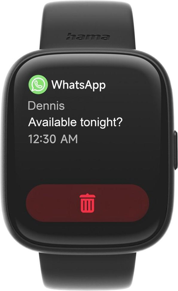 Smartwatch "4000", Telefonfunktion, Schlafanalyse, wasserdicht, 46 mm, SW (00178640)