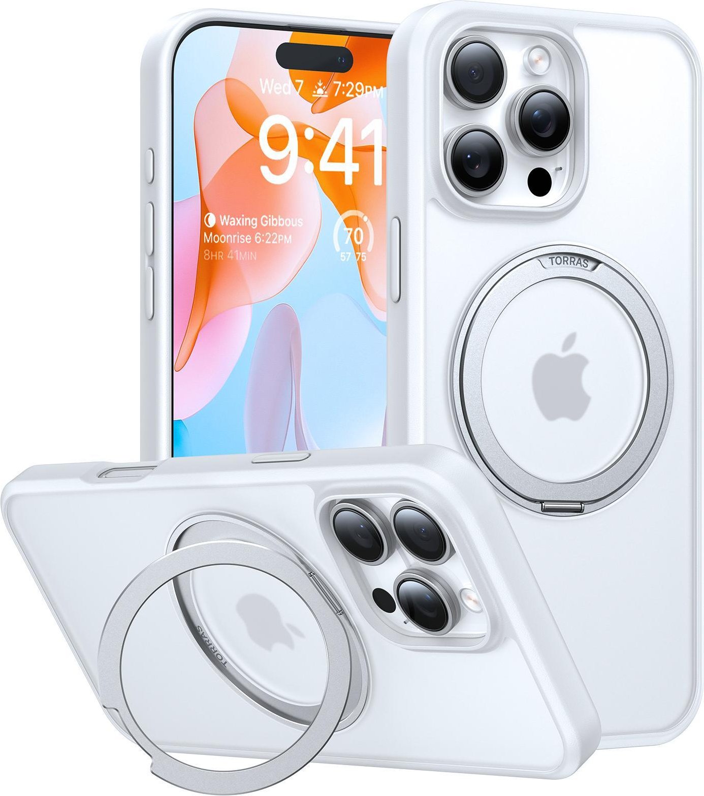 Ostand Pro Series für iPhone 16 Pro White Handyhülle