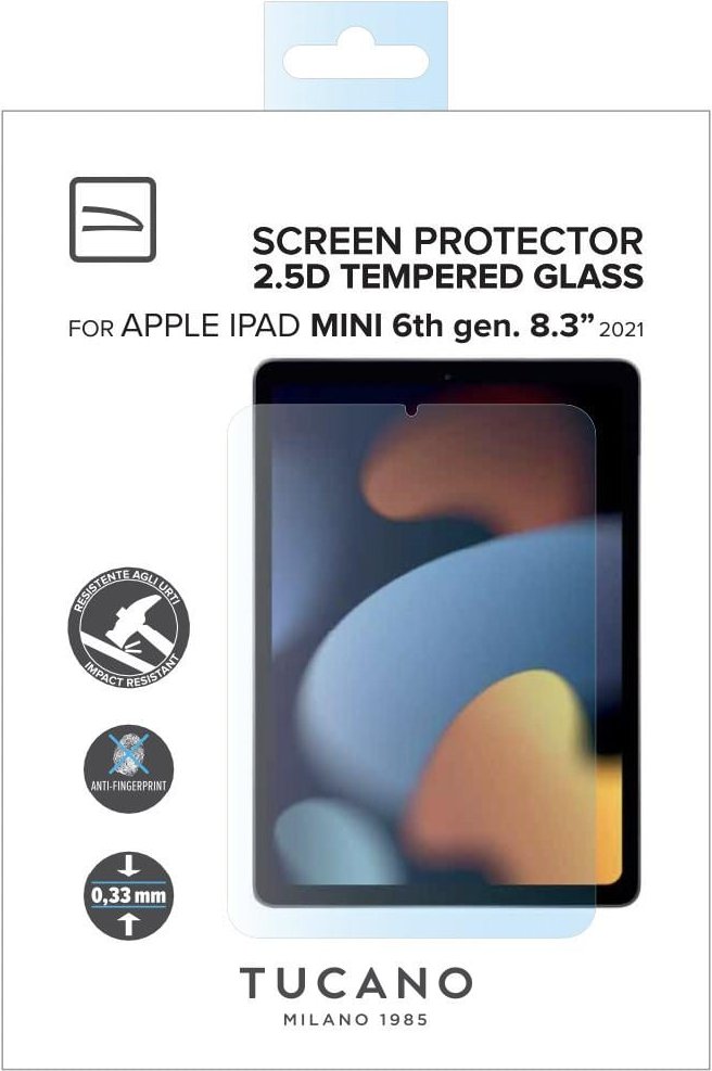 Tucano Displayschutzglas für Apple iPad mini, 6.Gen. 8,3'' (2021) (62626)