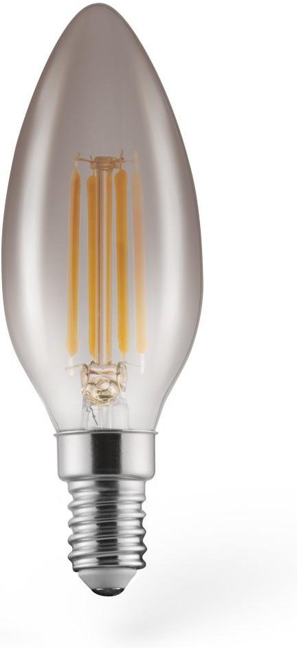 LED-Filament, E14, 280lm 4W, Vintage-Lampe Kerze, dimmbar, Warmweiß (00112911)