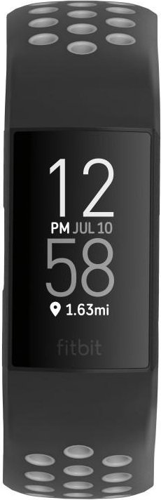 Sportarmband für Fitbit Charge 3/4, atmungsaktives Uhrenarmband, Schw./Grau (00086222)