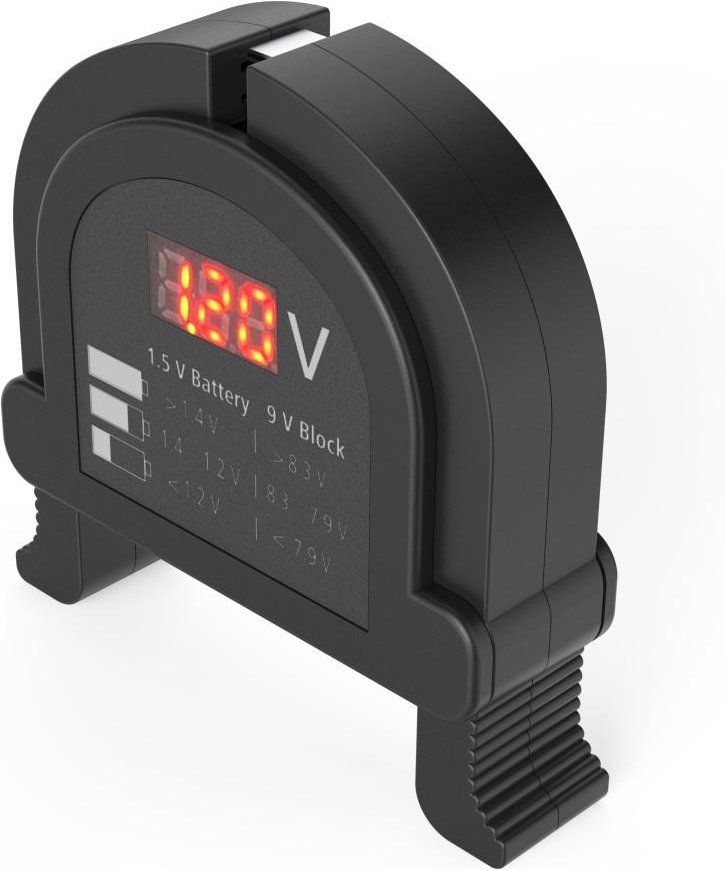 Digitaler Akku-/Batterie-Tester, Universal-Messgerät für Akkus, Batterien (00223543)