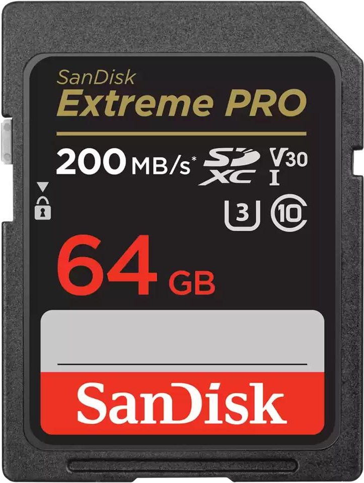 SDXC Extreme PRO 64GB (R200MB/s) + 2 Jahre RescuePRO Deluxe (121595) Speicherkarte