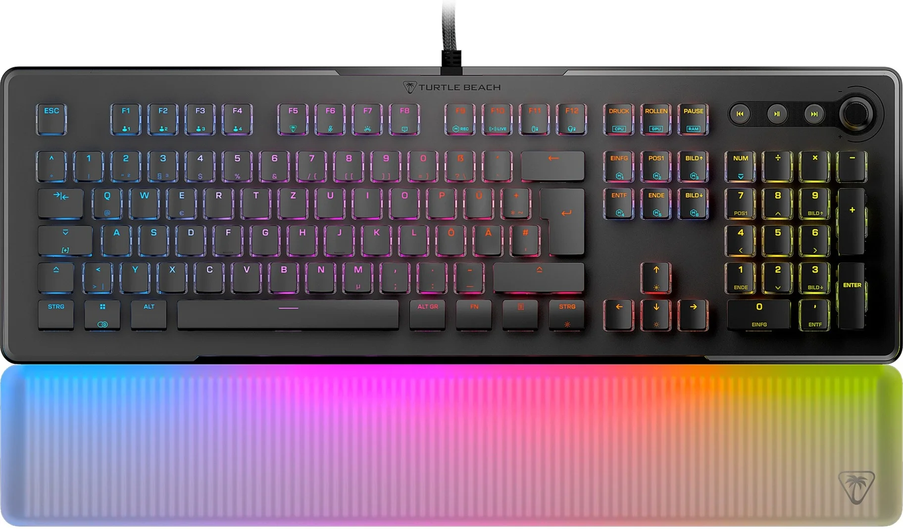 Vulcan II Max optisch lineare Gaming-Tastatur, Schwarz