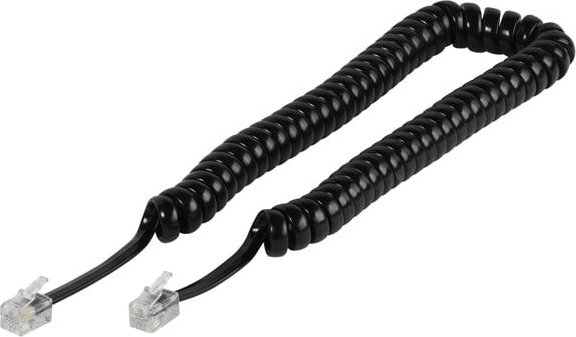 Thumbnail - Telefonhörerkabel, RJ10-Stecker 4p4c auf RJ10-Stecker 4p4c, 2,2m (45128)