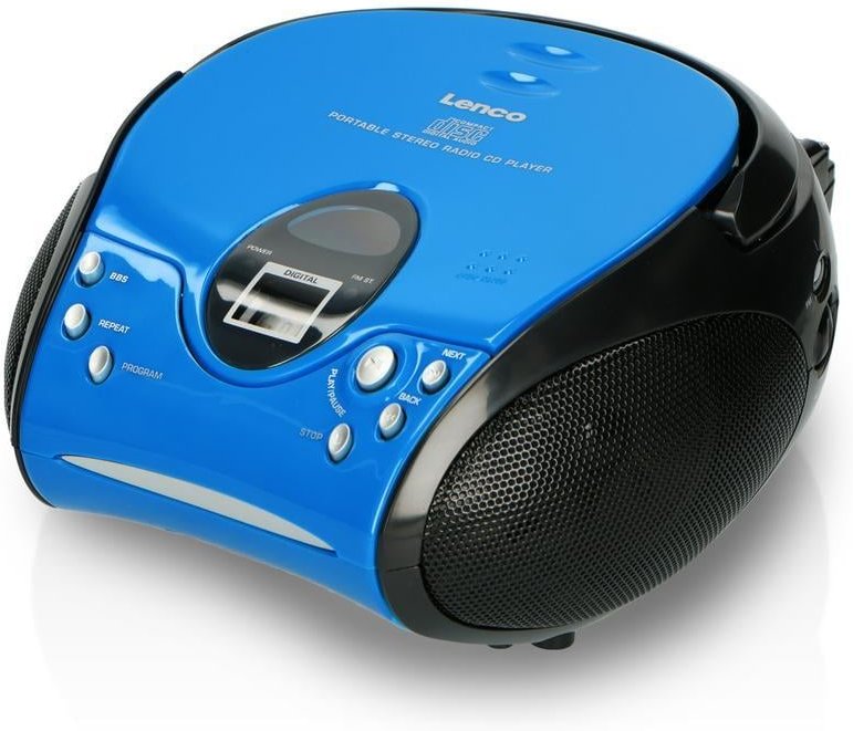 SCD-24 blau/schwarz Radiorekorder mit CD-Spieler