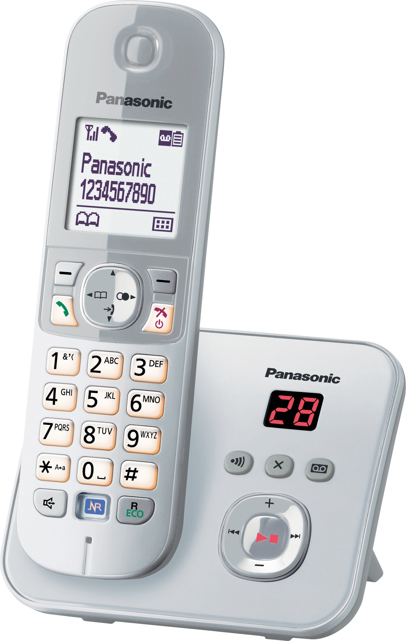 KX-TG6821GS Perlsilber Schnurloses Telefon