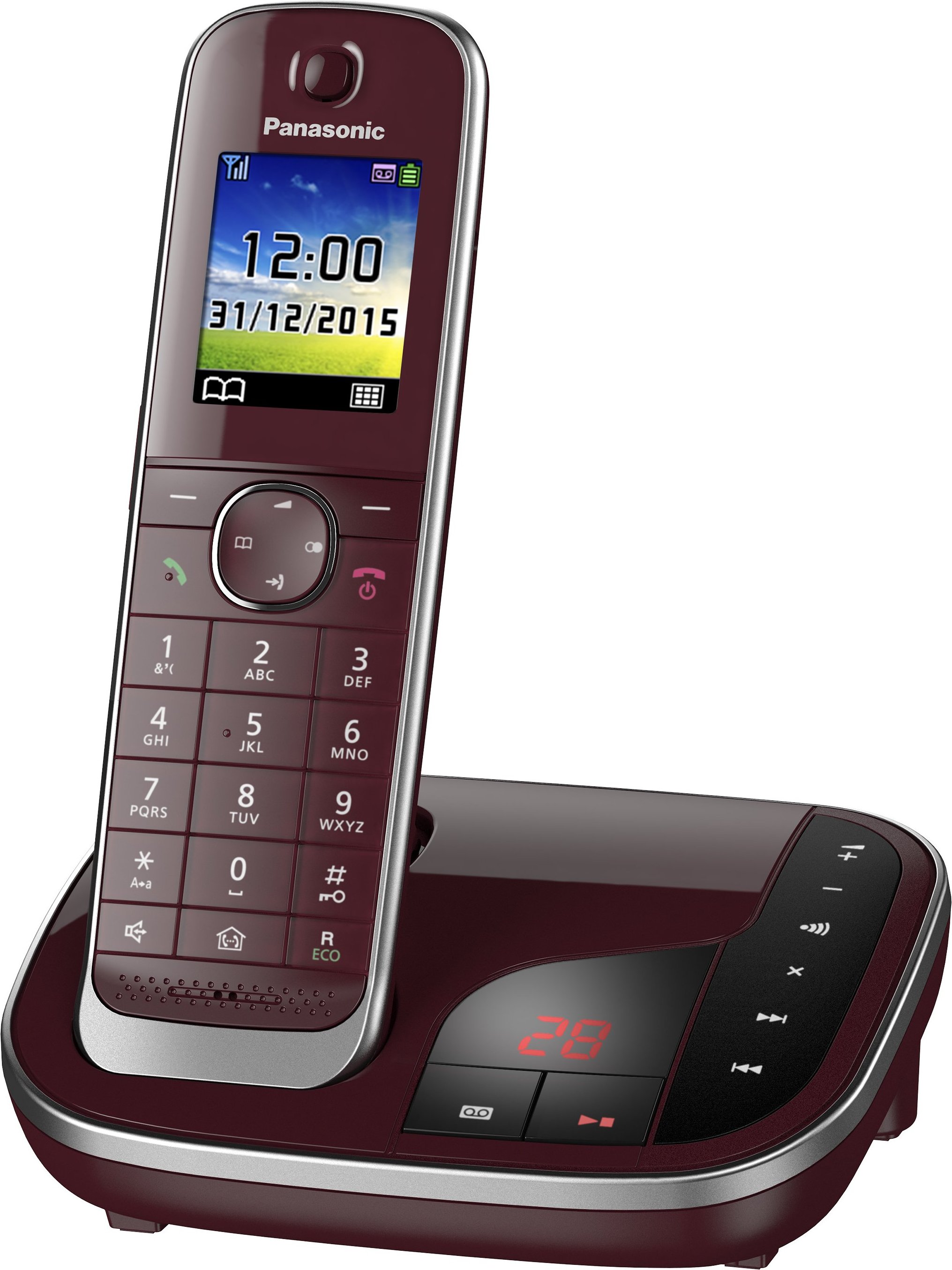 KX-TGJ320GR Weinrot Schnurloses Telefon