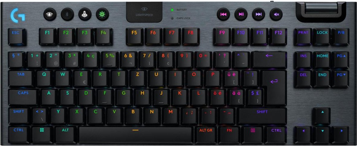 G915 X LIGHTSPEED TKL Taktile kabellose Gaming-Tastatur, Schwarz