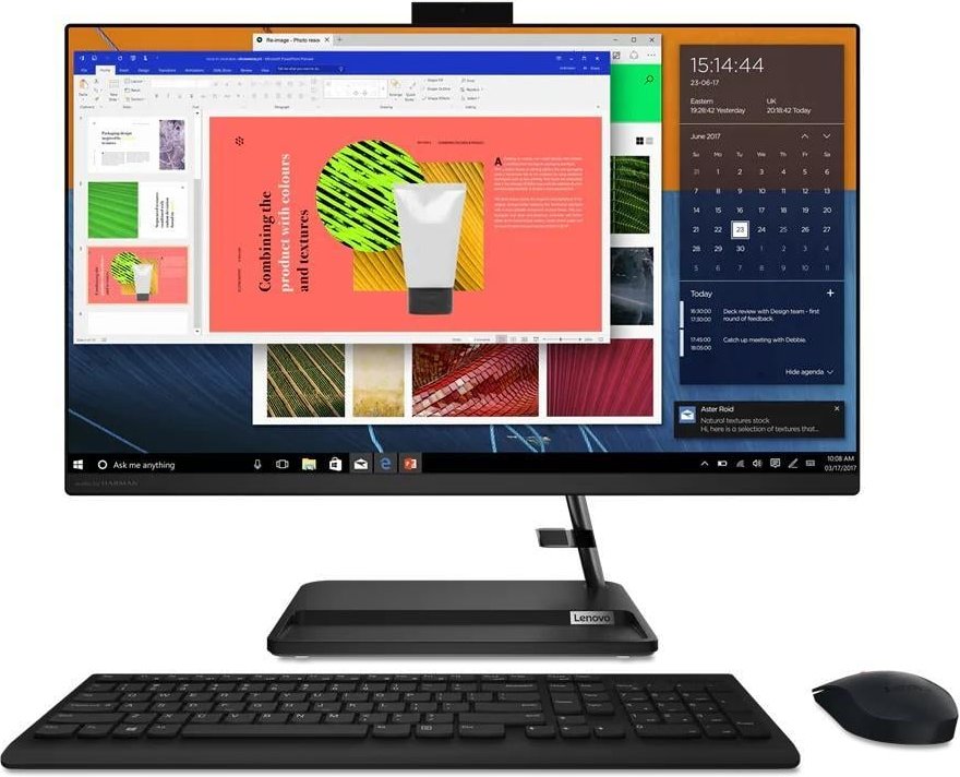 All-in-One PC IdeaCentre 3 27ALC6, Schwarz, 27 Zoll, Full HD, IPS, AMD Ryzen 7 7730U, 16 GB, 1 TB M.2 SSD