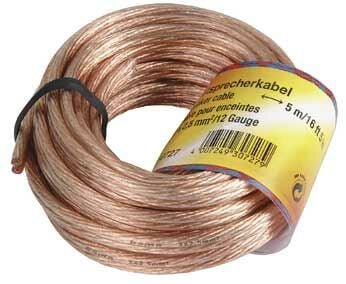 Lautsprecherkabel 2x 2,5 mm², 10 m, Transparent (00030728)