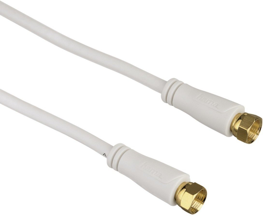 SAT-Anschlusskabel, F-Stecker - F-Stecker, vergoldet, 1,5 m, 100 dB (00122507)