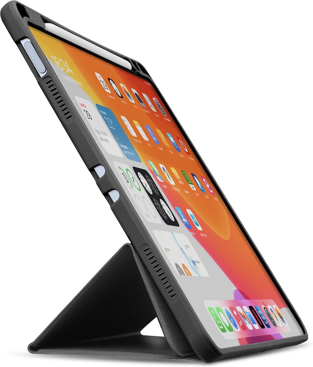 Schutzhülle in Buchform mit Stifthalter für iPad Pro 11 Zoll 2021/2020 Schwarz Tablet-Hülle