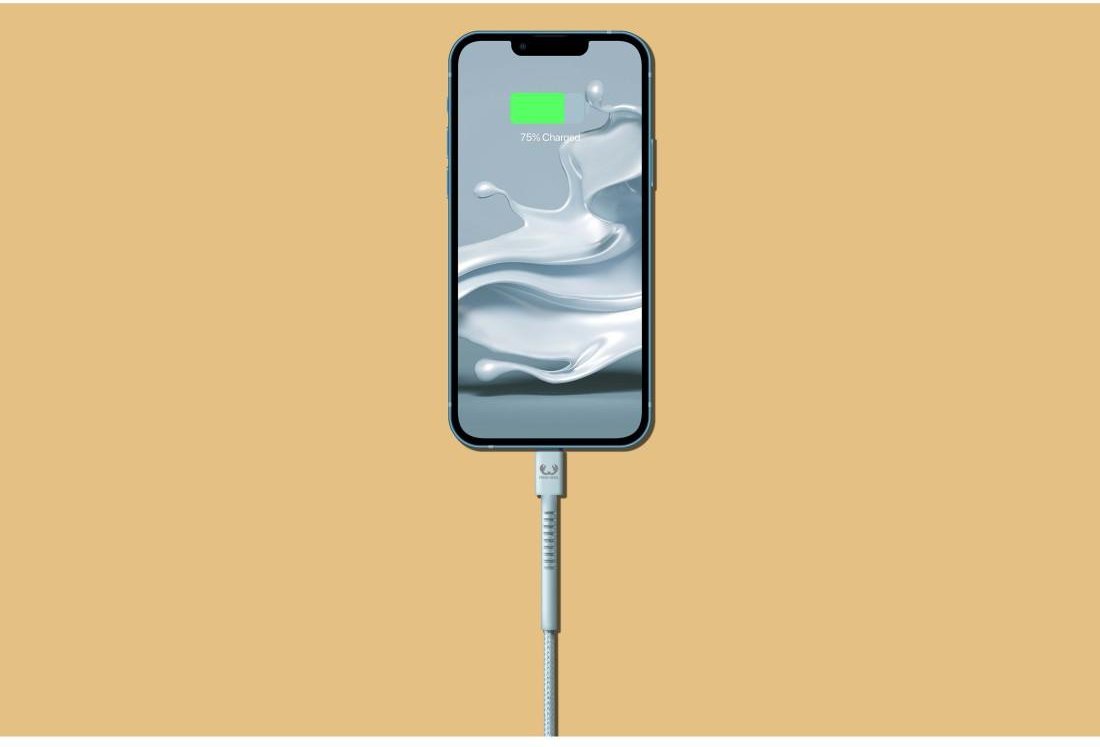 USB - Lightning-Kabel "Fabriq", 2,0 m, Dusky Blue (00215007)