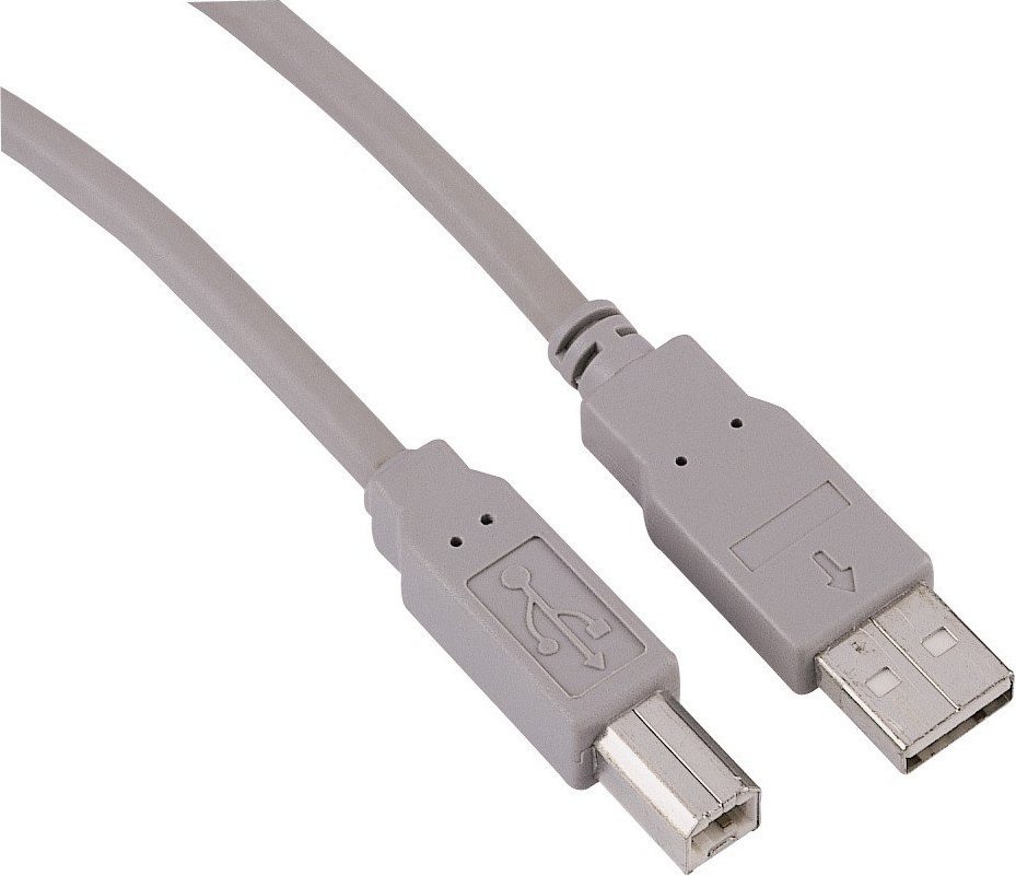 Thumbnail - USB-2.0-Kabel, Grau, 3,00 m (00029100)