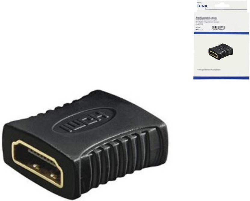 HDMI (Typ A) Adapter, Buchse / Buchse, Schwarz (HDMI-AA-BU-KB)