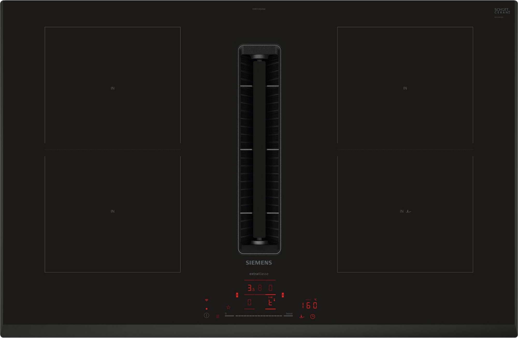 Induktionskochfeld mit Dunstabzug ED851HQ26M