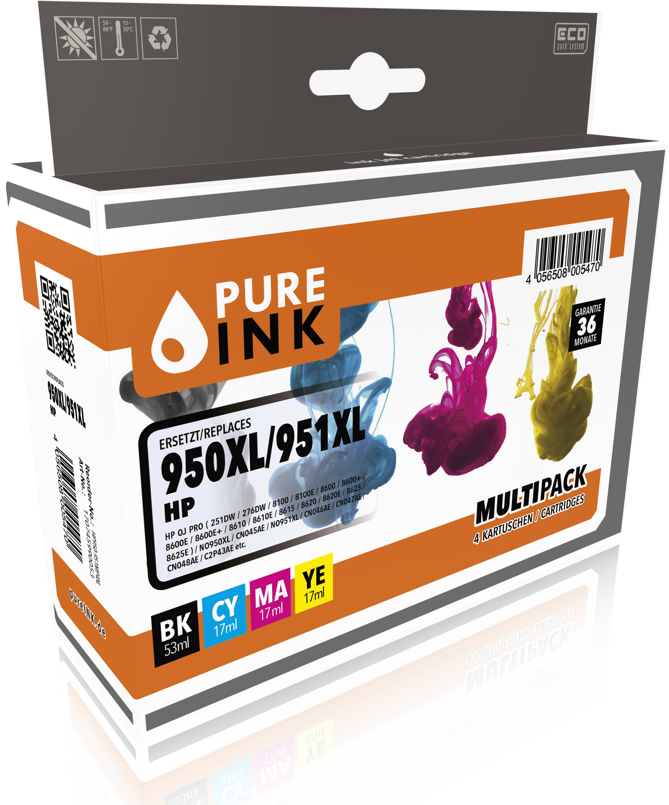 HP950-951MP4XL CMYK Druckerpatrone