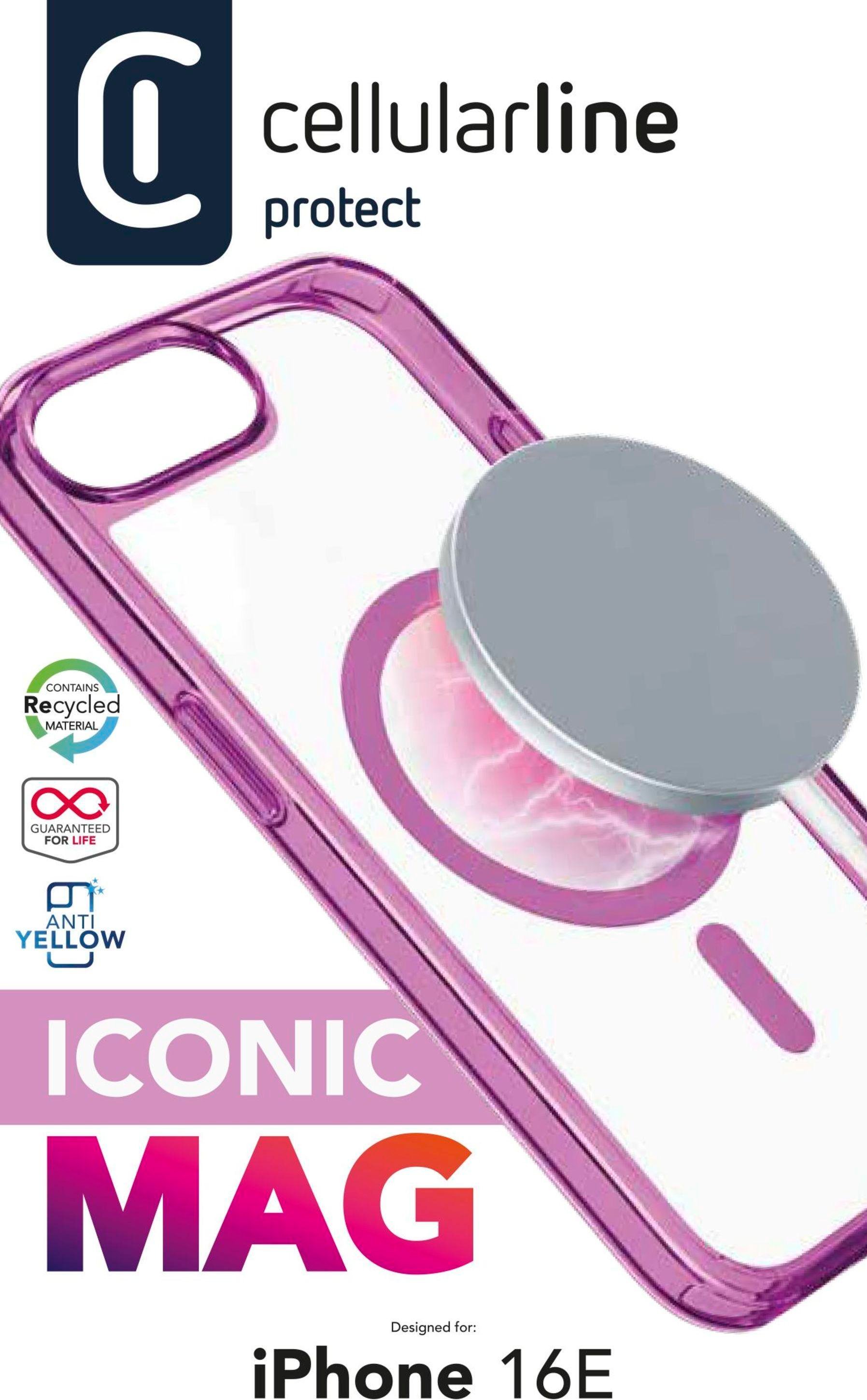 Iconic MAG MagSafe Case für Apple iPhone 16E Pink (61091)