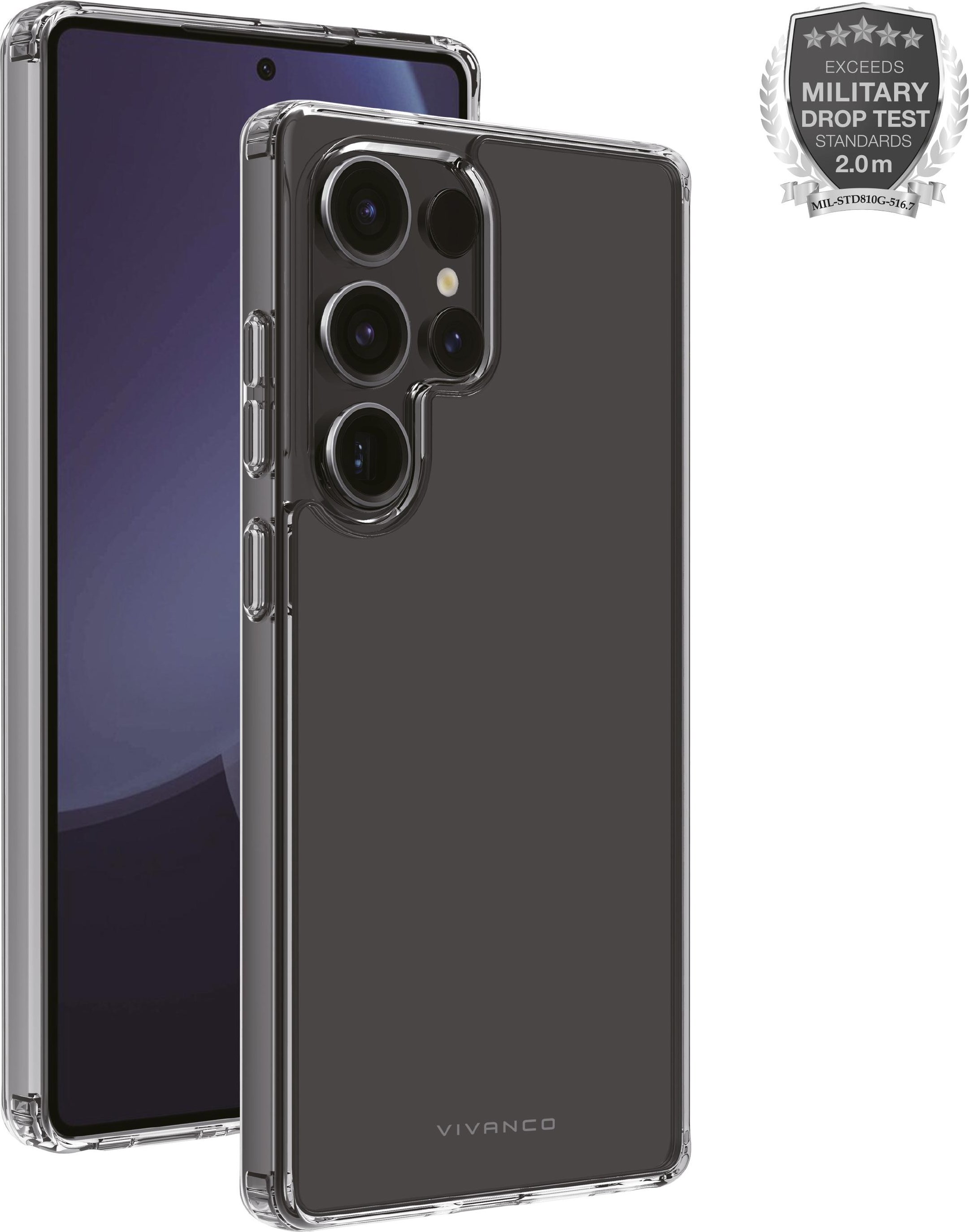 Safe and Steady, Anti Shock Cover für Galaxy S25 Ultra, 2m Drop-Protection (64473)