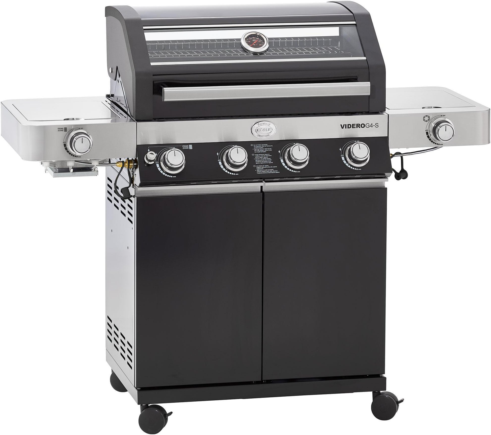 Videro G4-S Vario+ schwarz Gasgrill