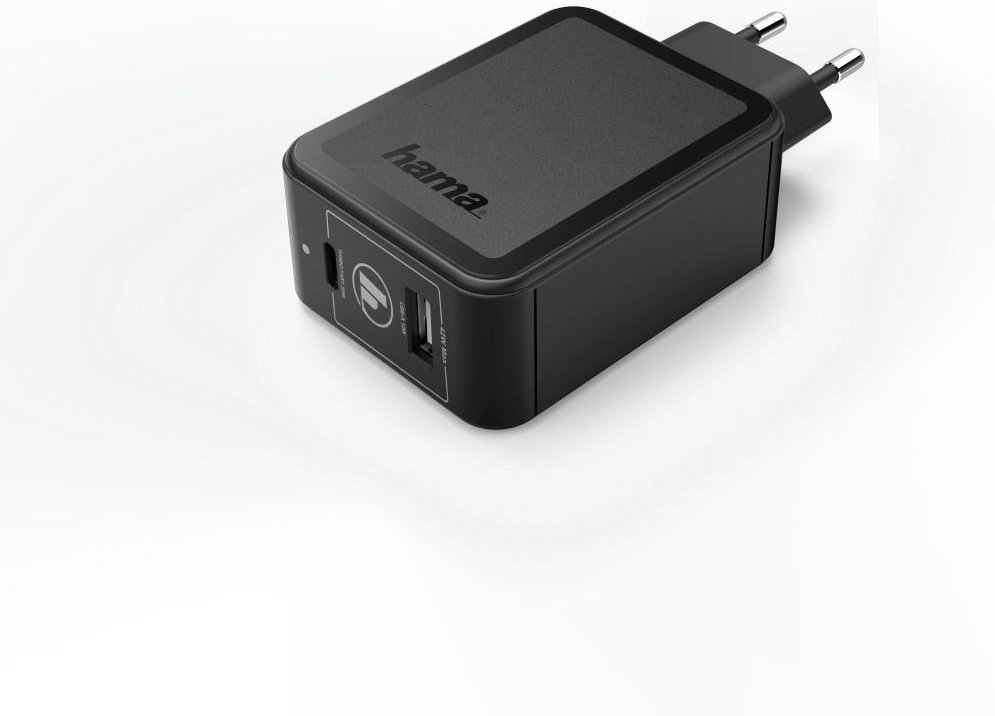 Ladegerät, USB-C, Power Delivery (PD)/Qualcomm® + USB-A, 42W, Schwarz (00183321)