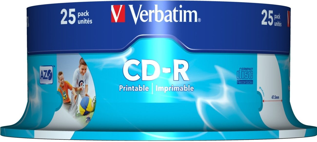 CD-R 700MB 52X Printable 25er-Pack CD-Rohlinge