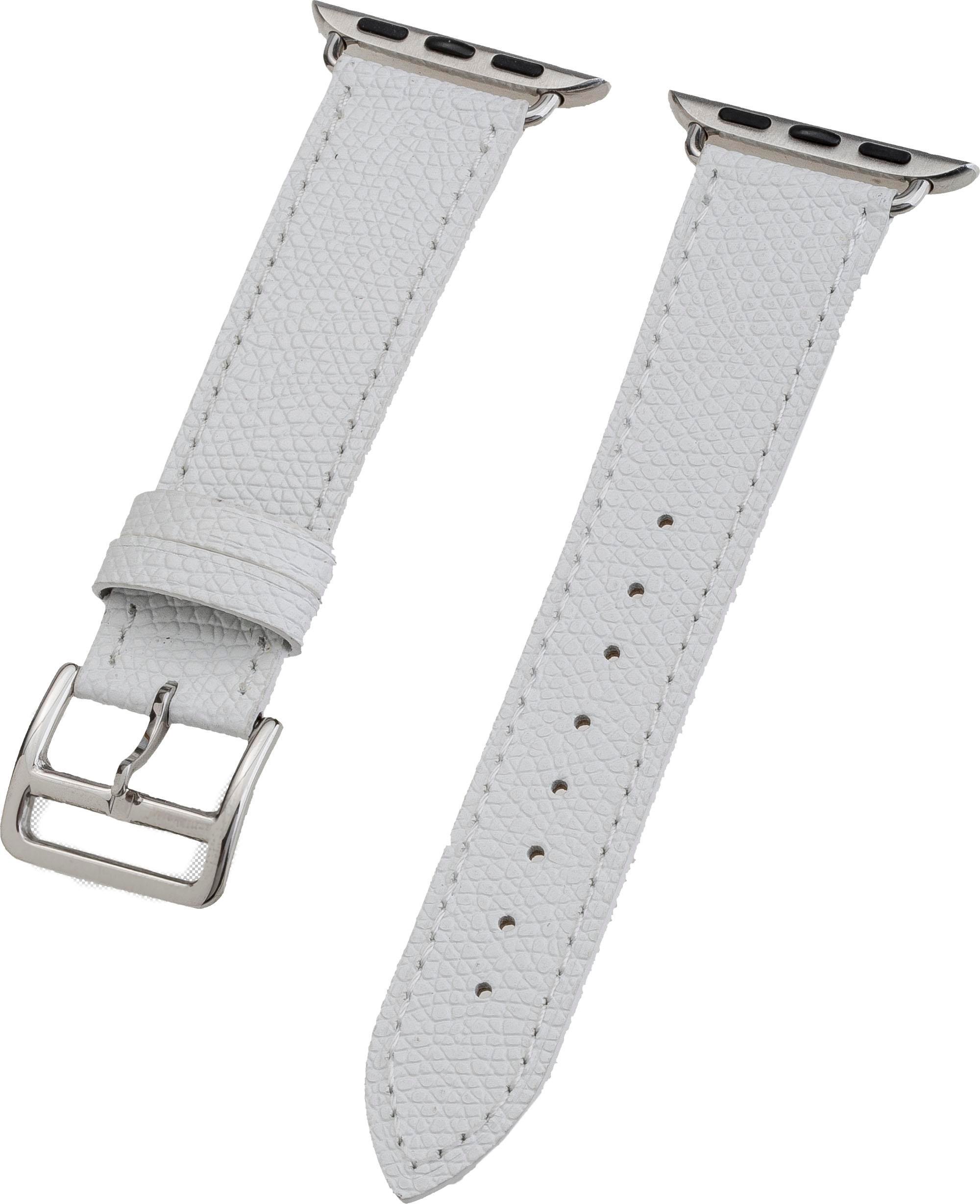 Watch Band für Apple Watch 41/40mm (Series 4-11), 38mm (Series 1-3) Leather White (17264)