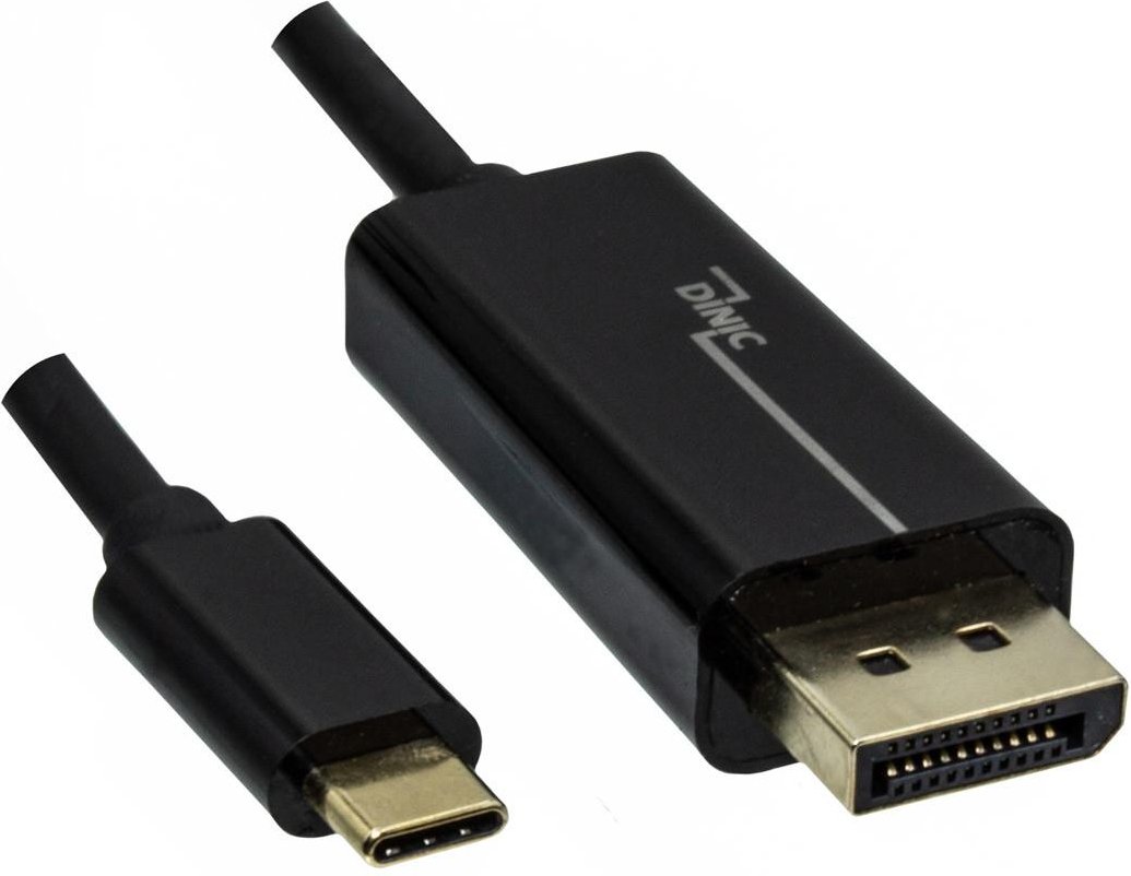 USB- C auf DisplayPort Adapter, 2 m, Schwarz