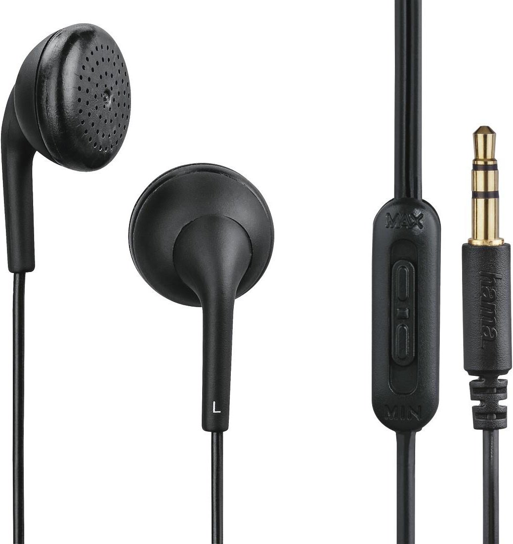 Kopfhörer "Tubby", Earbuds, Lautstärkeregler, Schwarz (00184129)